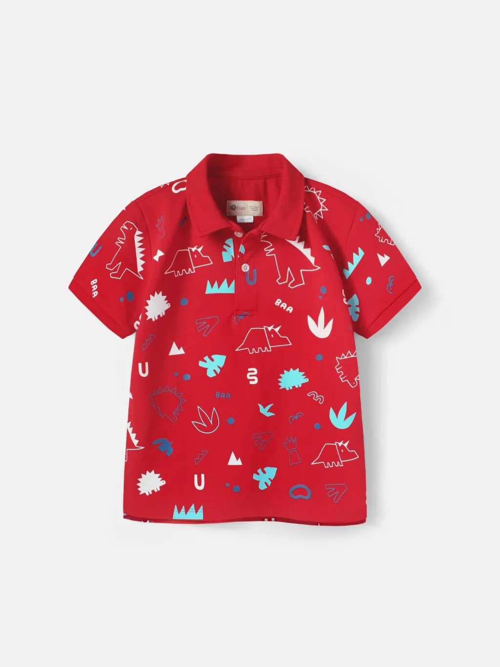 Ảnh Áo polo bé trai, áo polo ngắn tay in họa tiết vũ trụ cho bé trai từ 1 tuổi - 10 tuổi Baa Baby - PL01N 3