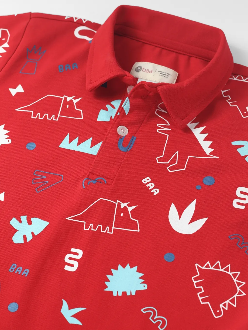 Ảnh Áo polo bé trai, áo polo ngắn tay in họa tiết vũ trụ cho bé trai từ 1 tuổi - 10 tuổi Baa Baby - PL01N 4