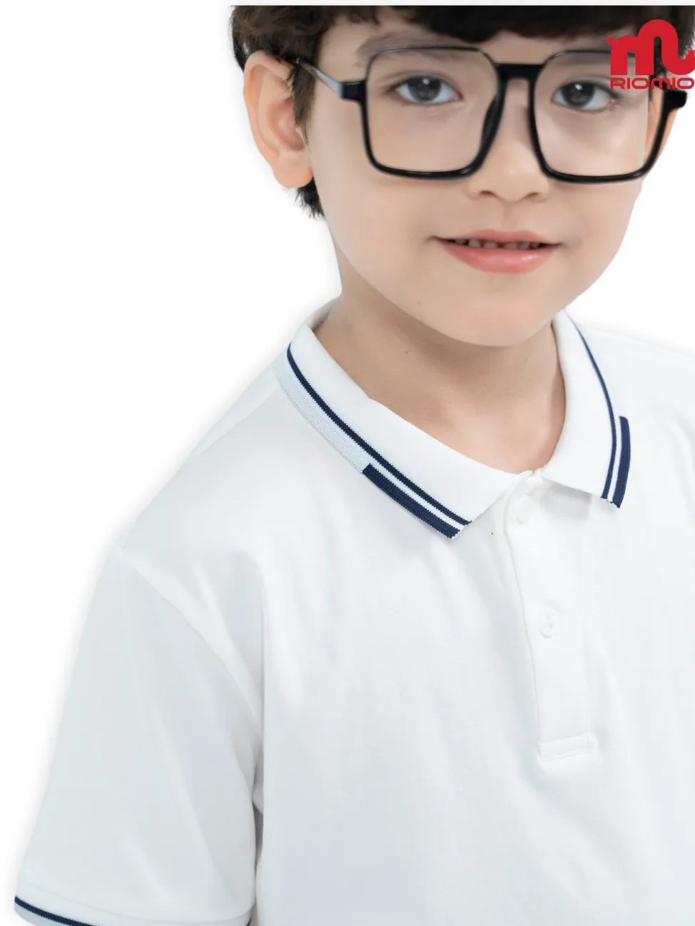 Ảnh Áo polo bé trai RIOMIO size 21-42kg, phối kẻ năng động style Hàn Quốc, vải cotton co giãn tốt -RA508 3