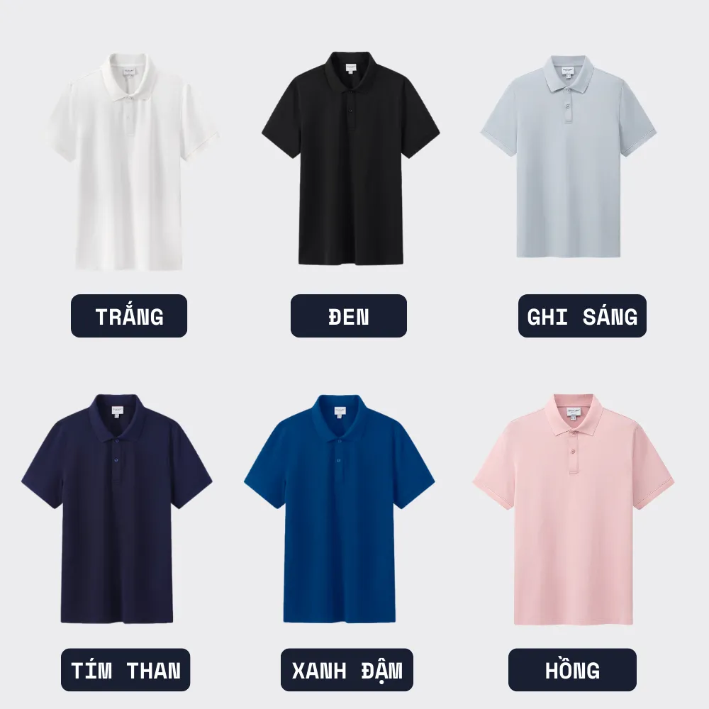 Ảnh Áo Polo BILUXURY 9APCB542 Chất Sợi DTY Cao Cấp, Co Giãn Mềm Mại Chống Xù, Chống Tia Cực Tím 1