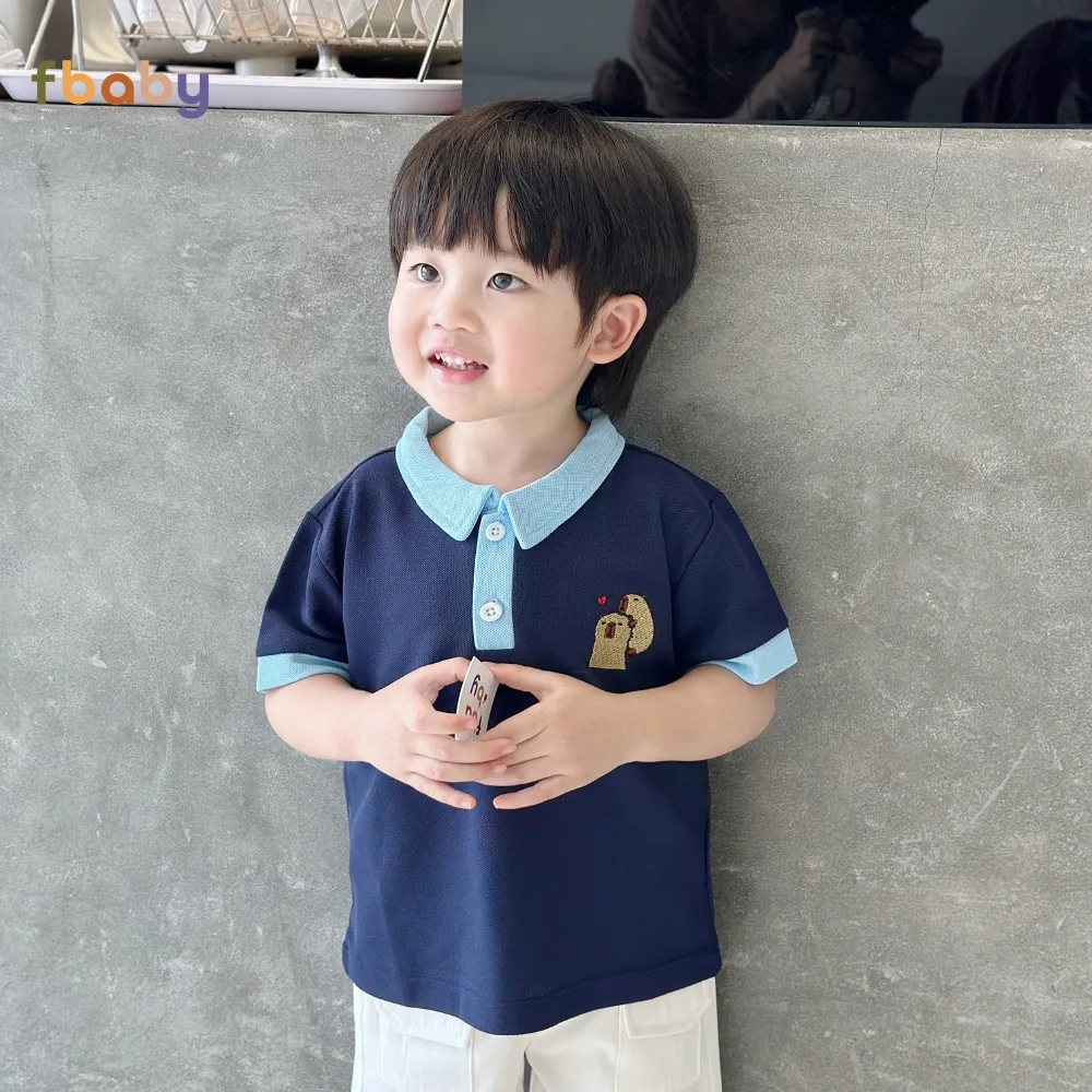 Ảnh Áo Polo Cộc Tay Bé Trai Fbaby Áo Phông Vải Cá Sấu Cao Cấp Mềm Mại Thoáng Mát Lịch Sự Phù Hợp Đi Học, Đi Chơi 4