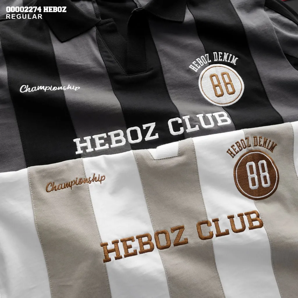 Ảnh Áo polo football Heboz 2M, áo thun nam cổ bẻ chất vải cotton co giãn - 00002274 4