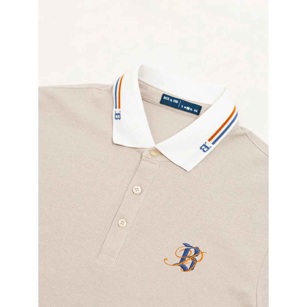 Ảnh Áo polo form REGULAR R1300 BD282 chất cotton đứng form cao cấp hoạ tiết basic thoáng mát BEN & TOD 4