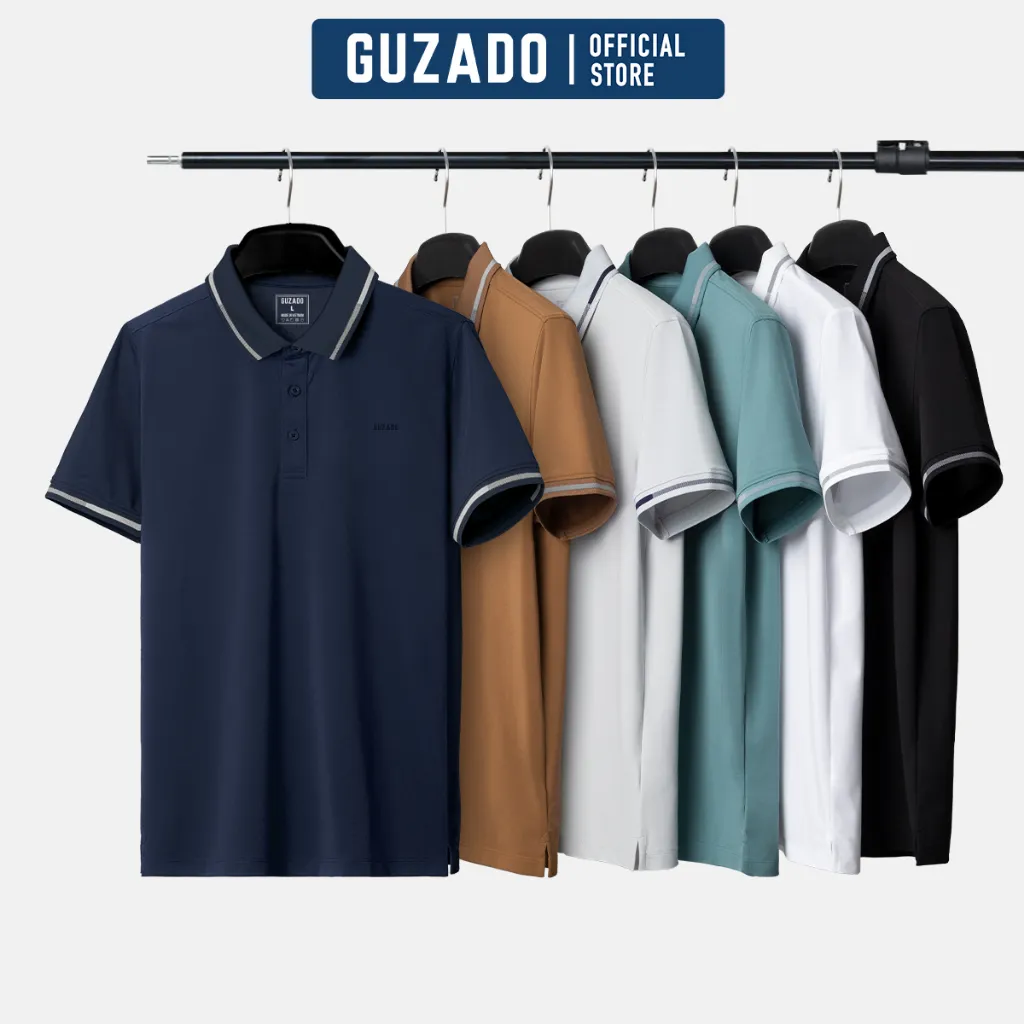 Ảnh Áo Polo GUZADO Coolmax Cá Sấu Cho Nam Lên Form Cực Đẹp Sang Trọng Lịch Lãm GPS 1