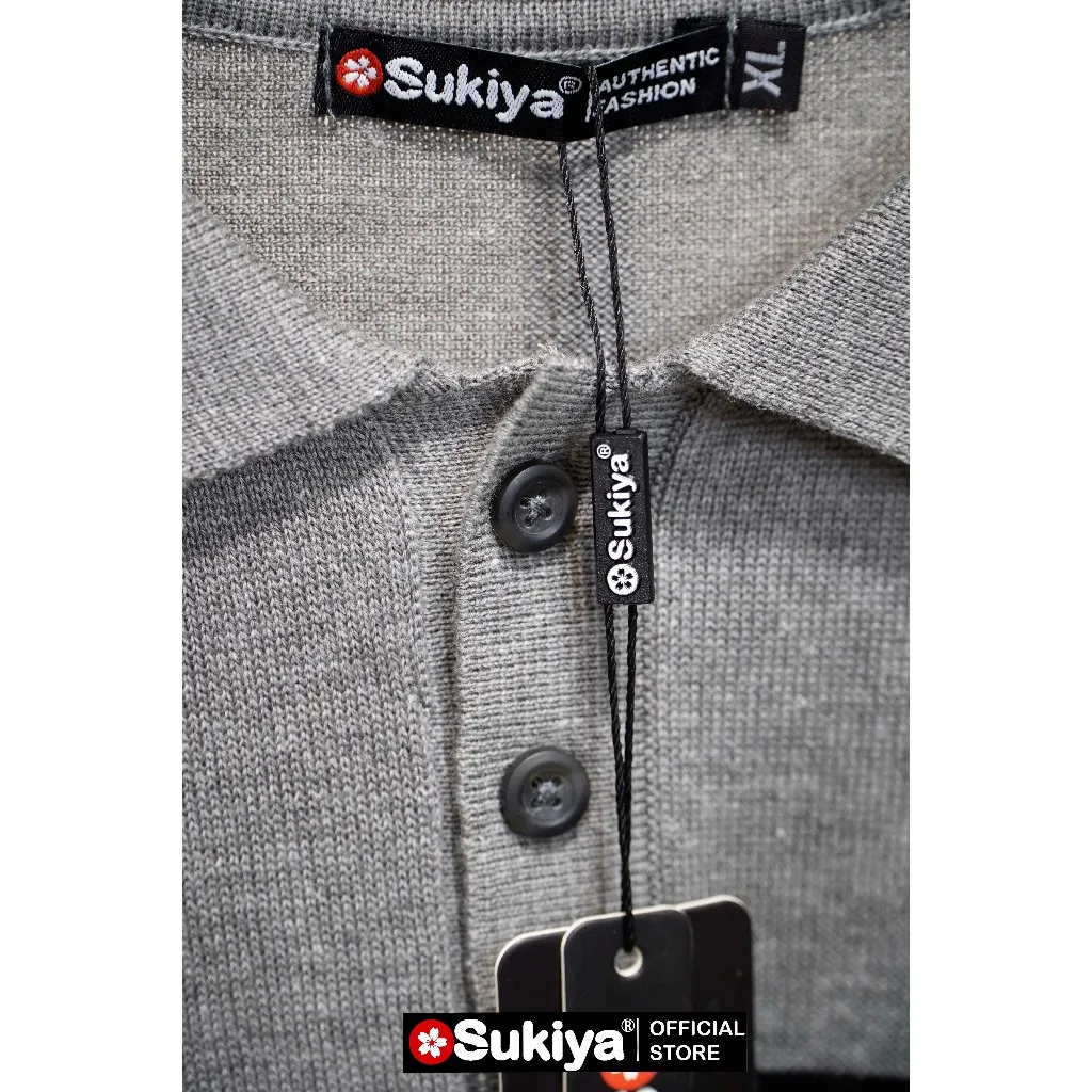 Ảnh Áo Polo Len Dệt Kim Nam SUKIYA Premium Kẻ Len Mát Cotton Thấm Mồ Hôi mùa Hè AL74 4