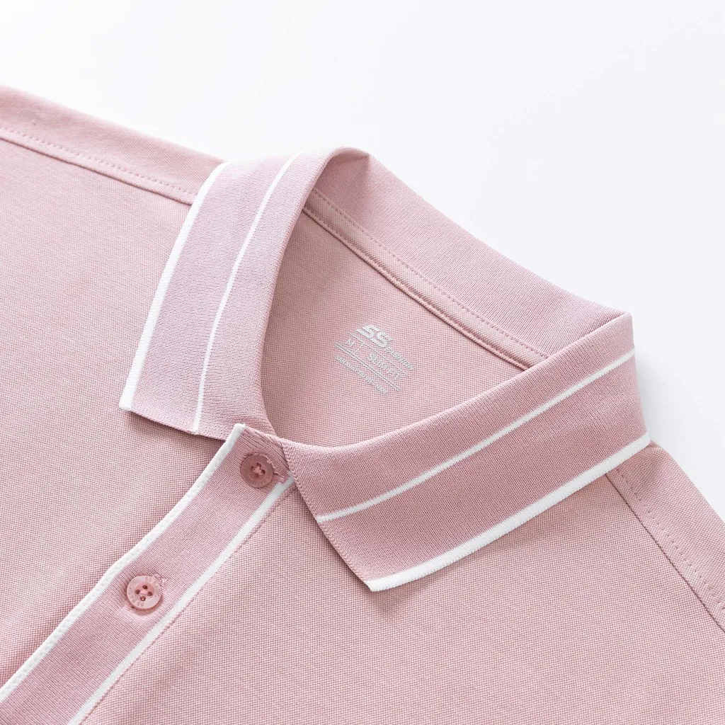 Ảnh Áo Polo Nam 5S FASHION Chất Cotton Thiết Kế Dệt Cổ Họa Tiết Dệt Kẻ APC25045 1