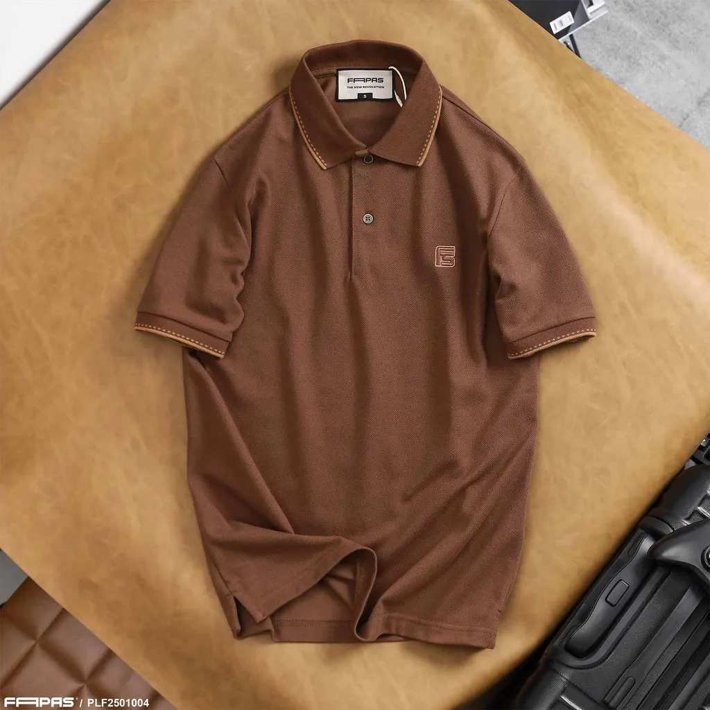 Ảnh Áo Polo Nam Again Chất Cá Sấu Co Giãn Đa Chiều Thấm Hút Form Regular Chính Hãng Fapas 1