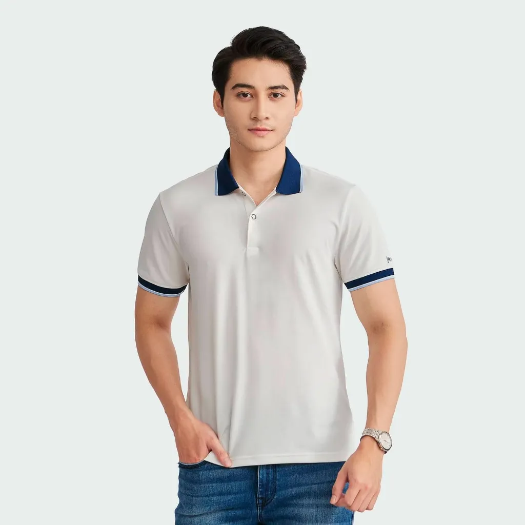 Ảnh Áo Polo Nam Aristino Insidemen Regular Fit IPS066S2 suông nhẹ thoải mái cử động nhưng vẫn tôn dáng khi mặc 2