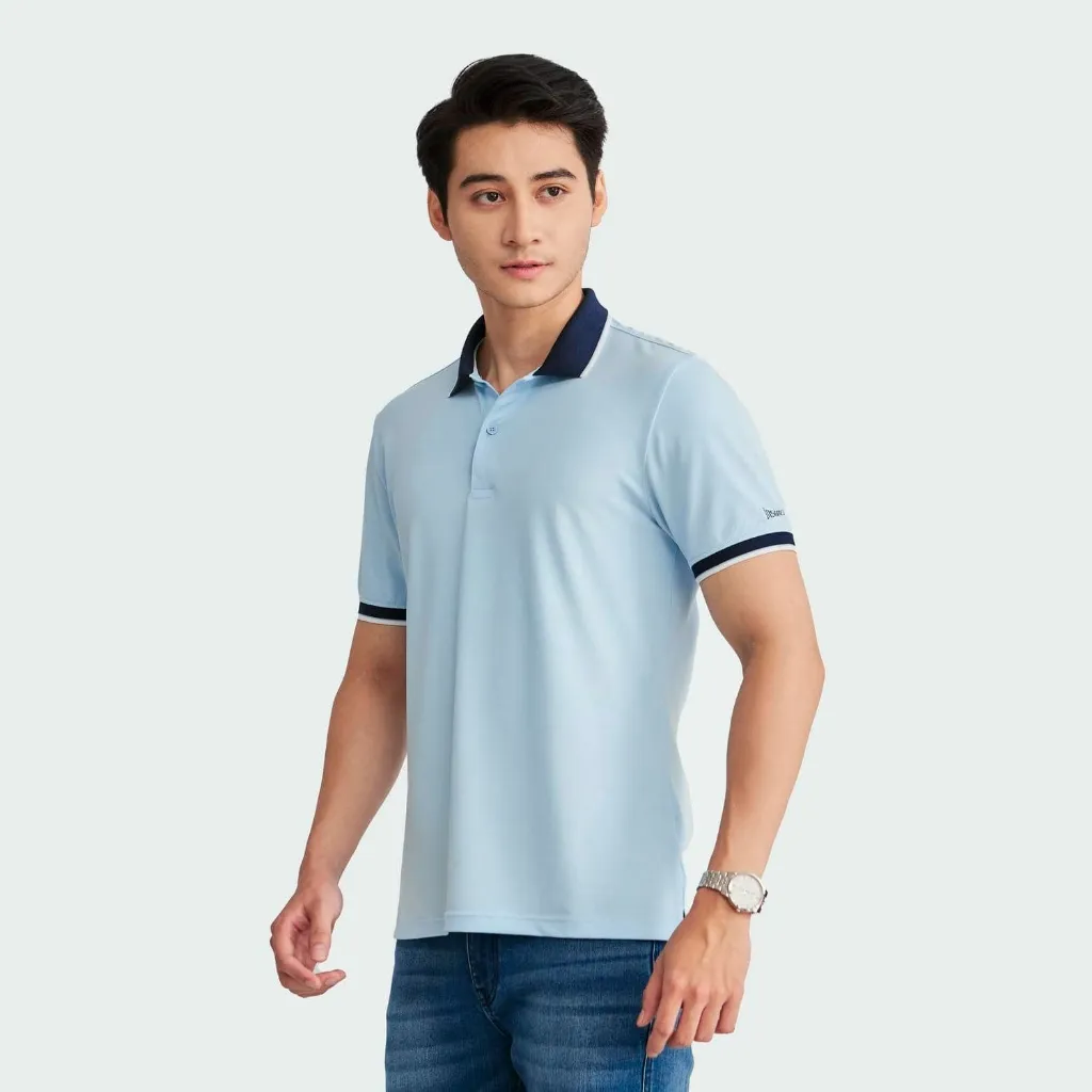 Ảnh Áo Polo Nam Aristino Insidemen Regular Fit IPS066S2 suông nhẹ thoải mái cử động nhưng vẫn tôn dáng khi mặc 4