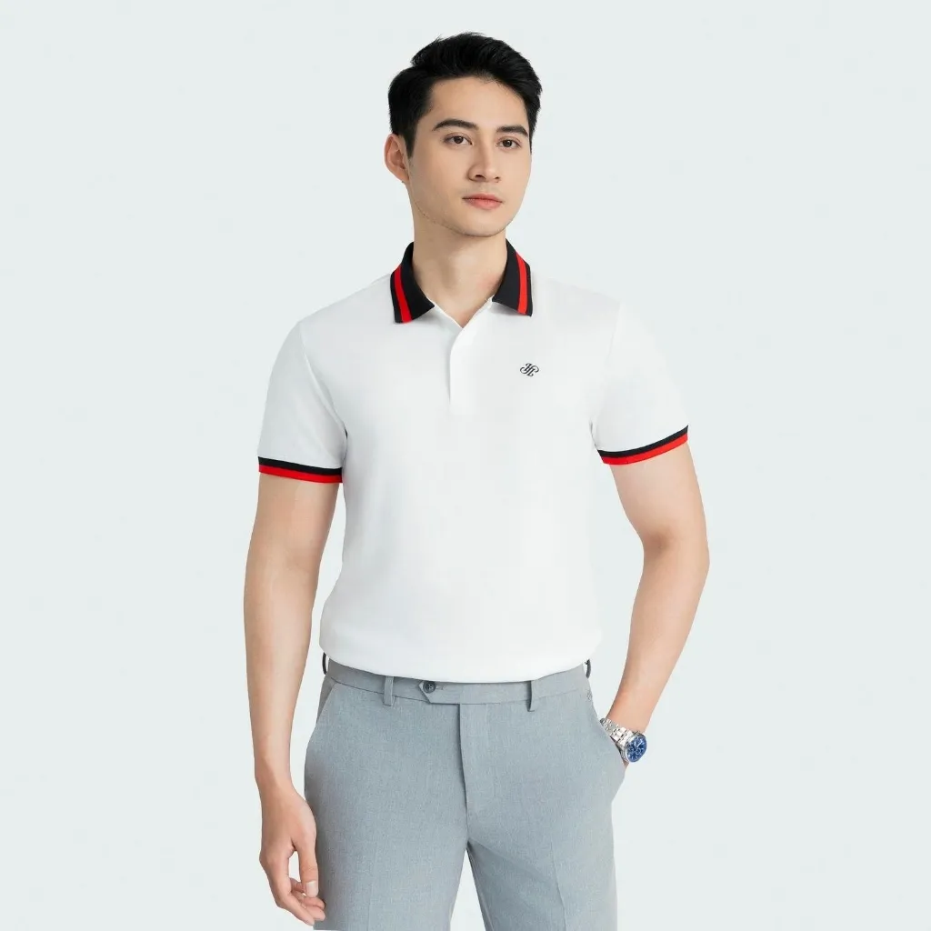 Ảnh Áo Polo Nam Aristino Insidemen Regular Fit 6PS001AZ suông nhẹ thoải mái bề mặt vải bóng mịn, bền màu 1