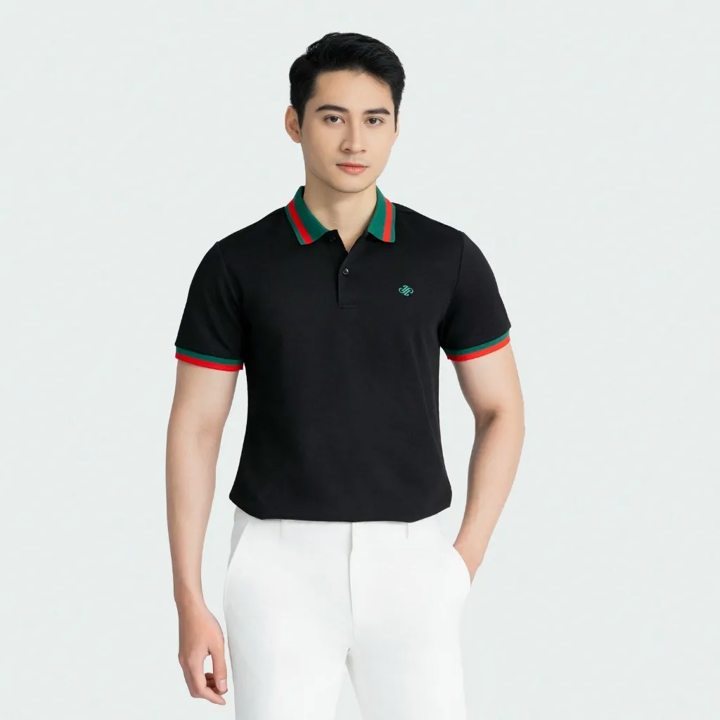 Ảnh Áo Polo Nam Aristino Insidemen Regular Fit 6PS001AZ suông nhẹ thoải mái bề mặt vải bóng mịn, bền màu 2