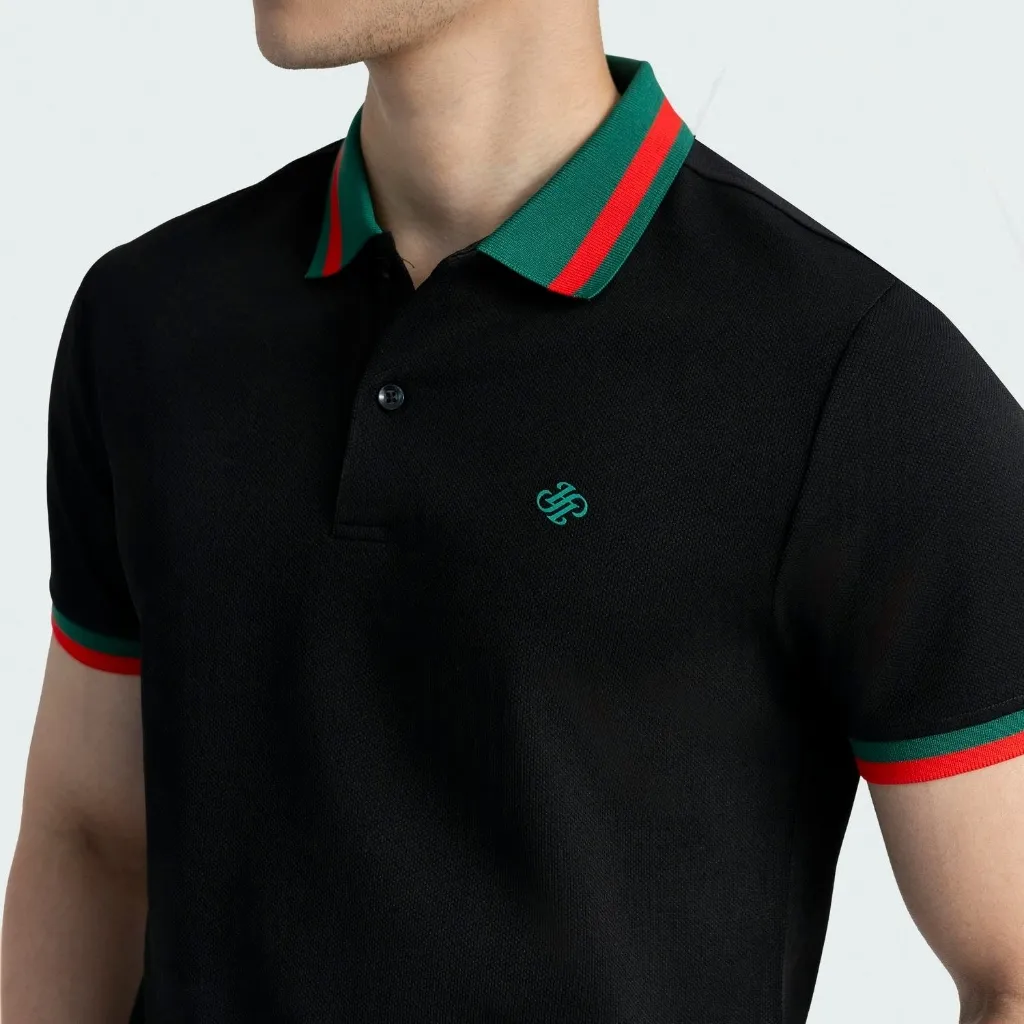 Ảnh Áo Polo Nam Aristino Insidemen Regular Fit 6PS001AZ suông nhẹ thoải mái bề mặt vải bóng mịn, bền màu 4