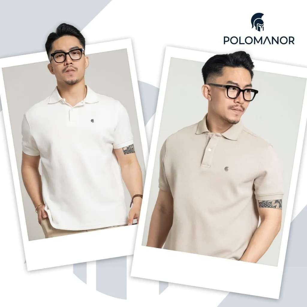 Ảnh Áo polo nam BASIC SYMBOL vải cá sấu cotton interlock xuất xịn, thanh lịch, sang trọng - POLOMANOR 3