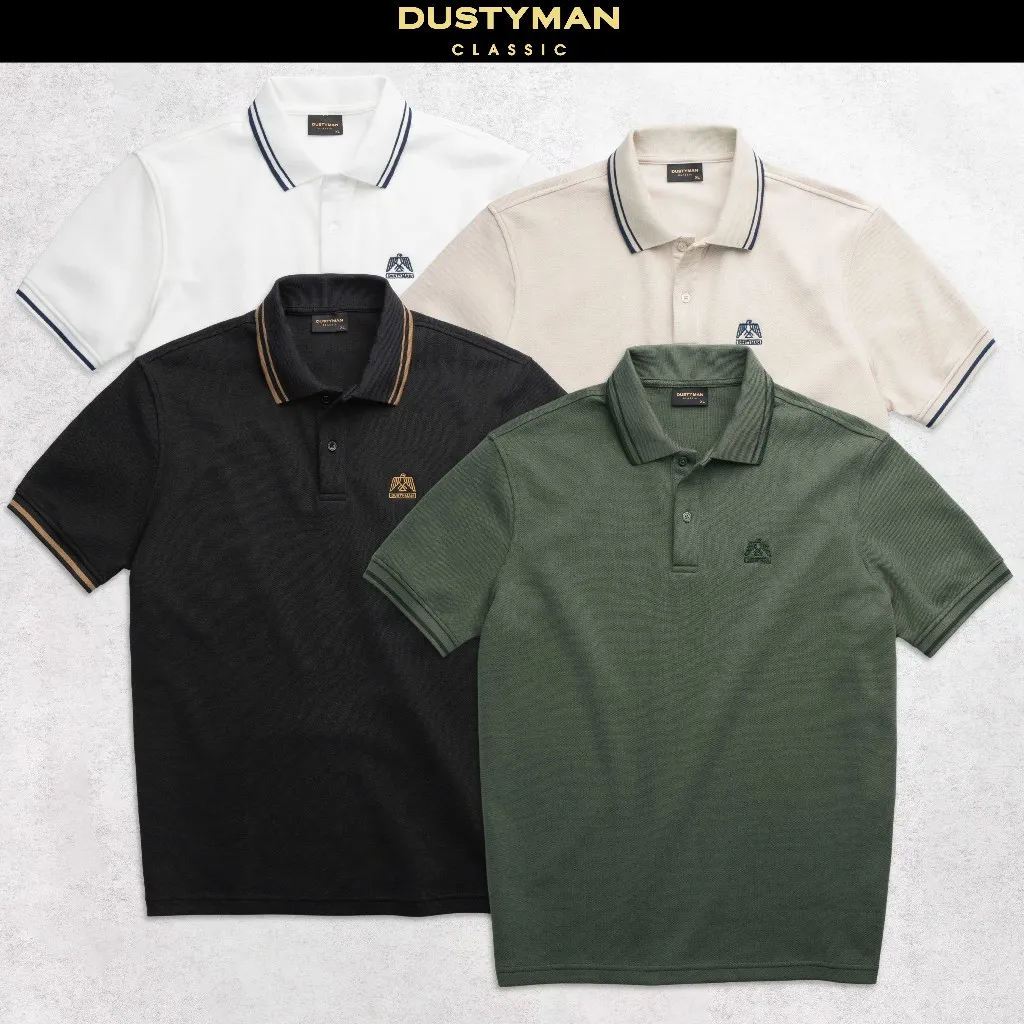 Ảnh Áo Polo Nam Bevis Dustyman, Vải Double Face Thoáng Mát, Chống Nhăn, Mềm Mại, Co Dãn Tốt 1