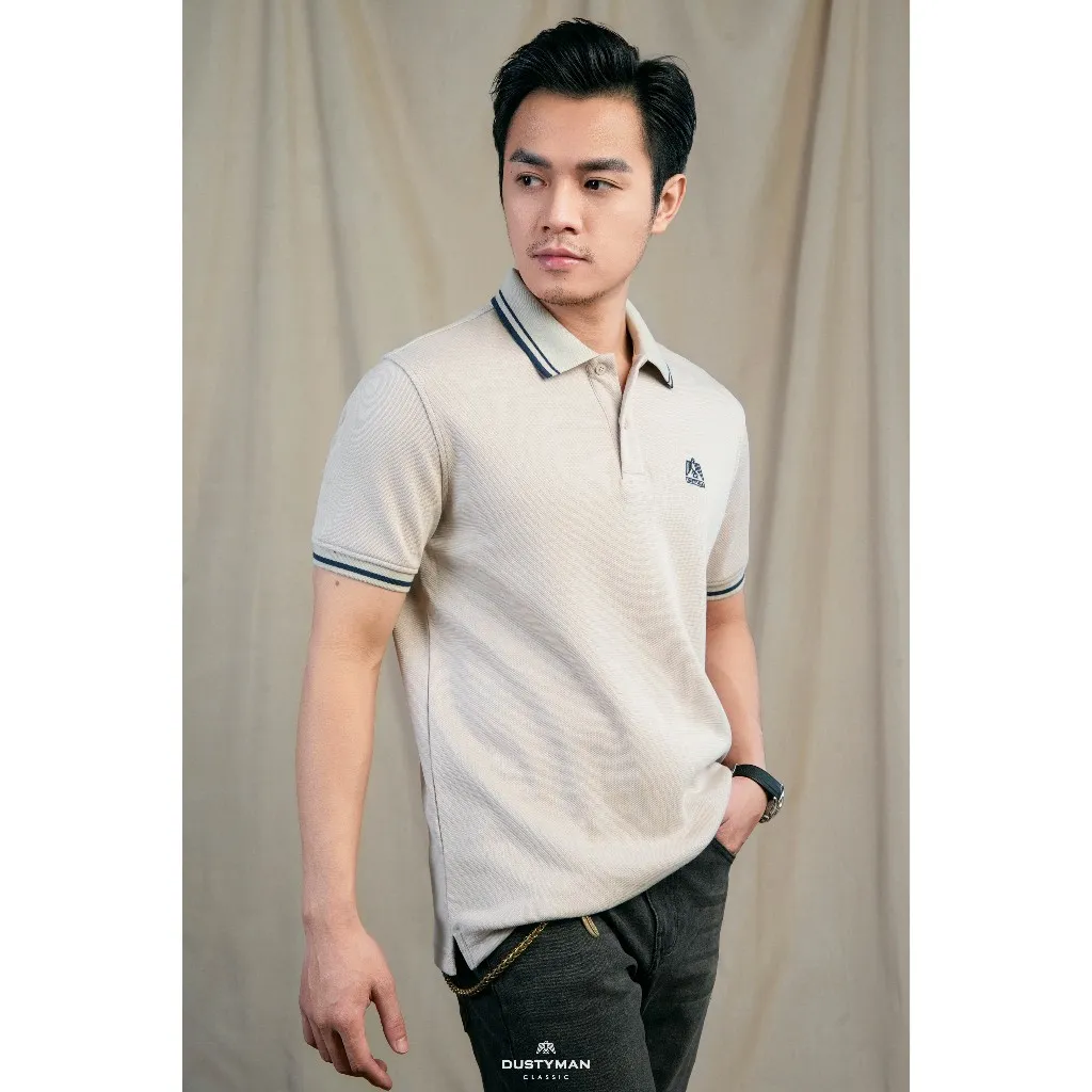 Ảnh Áo Polo Nam Bevis Dustyman, Vải Double Face Thoáng Mát, Chống Nhăn, Mềm Mại, Co Dãn Tốt 2