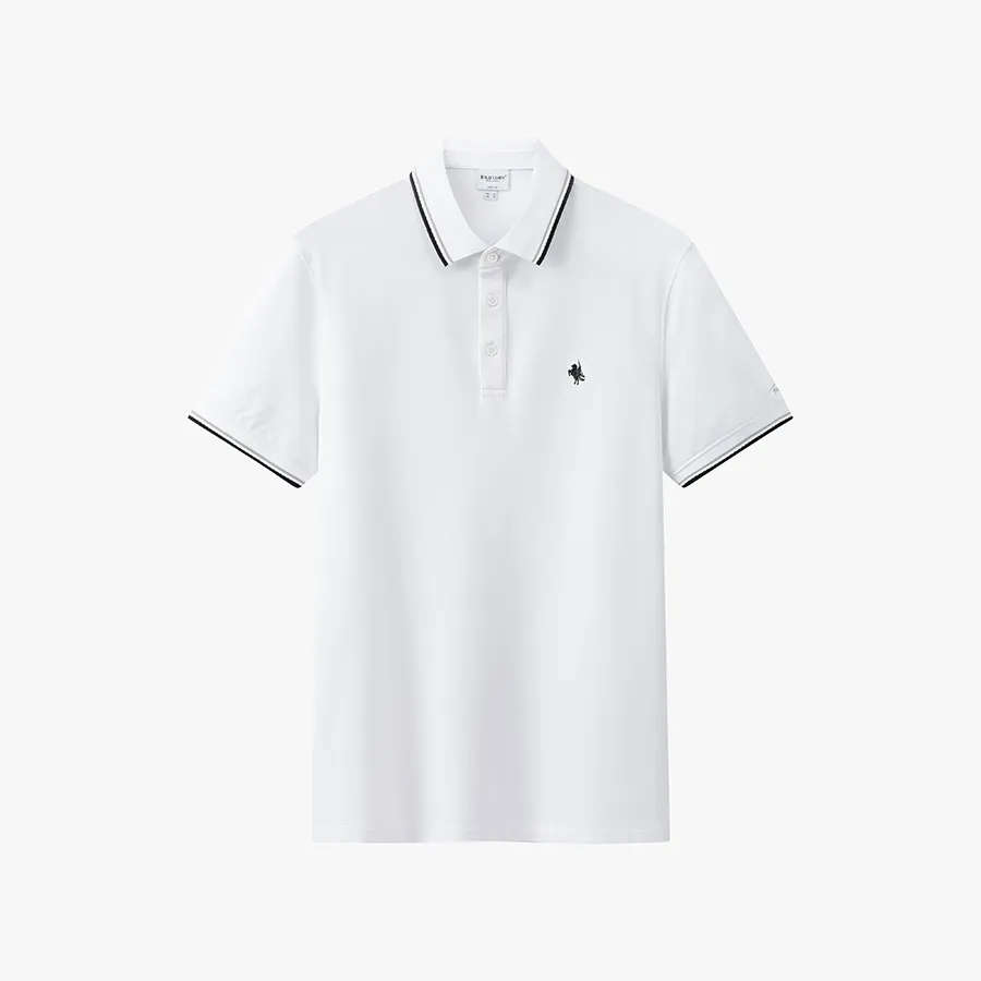 Ảnh Áo Polo Nam Biluxury 9APCB508 Form Slimfit Logo Thánh Gióng Co Giãn Thấm Hút Bền Màu 3