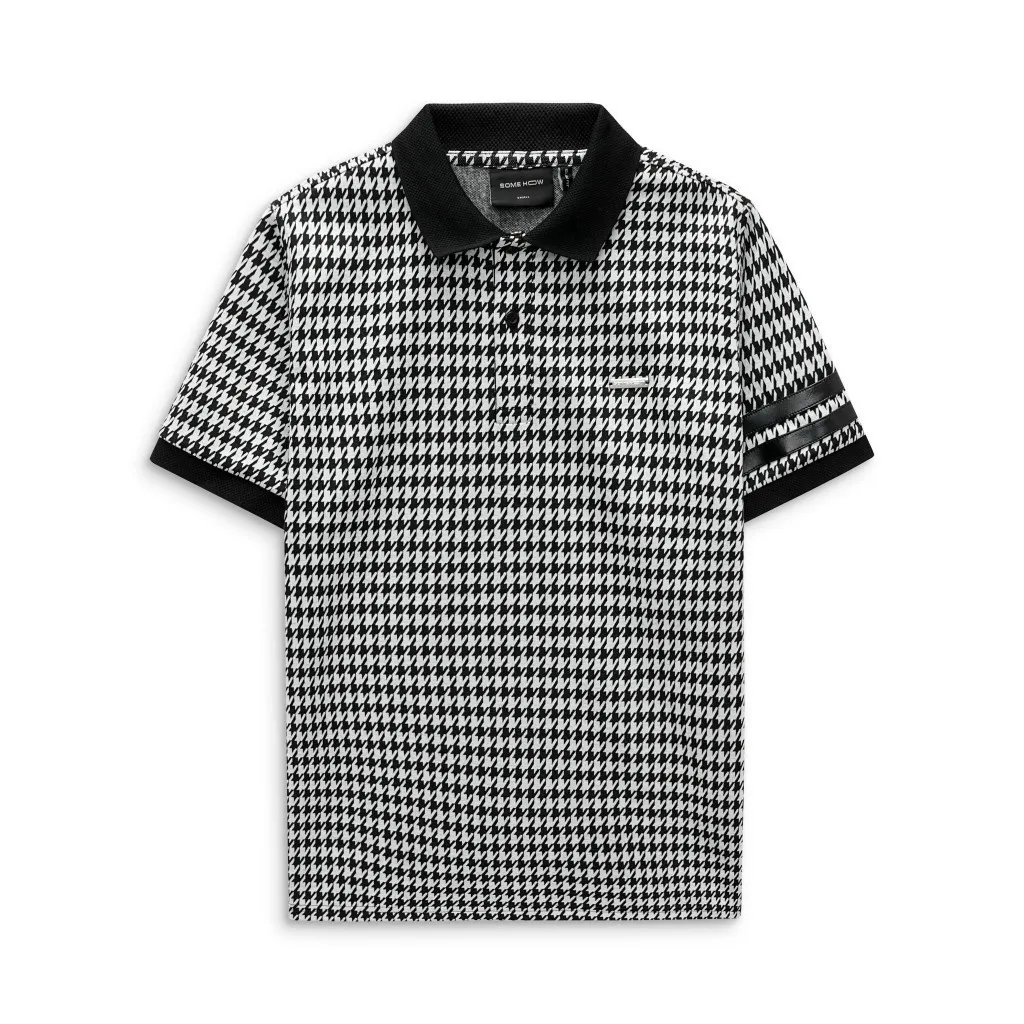 Ảnh Áo Polo Nam BW Pattern Leather Cir, Chất Vải Cotton blend Thoải Mái, PL0051, SOMEHOW 1