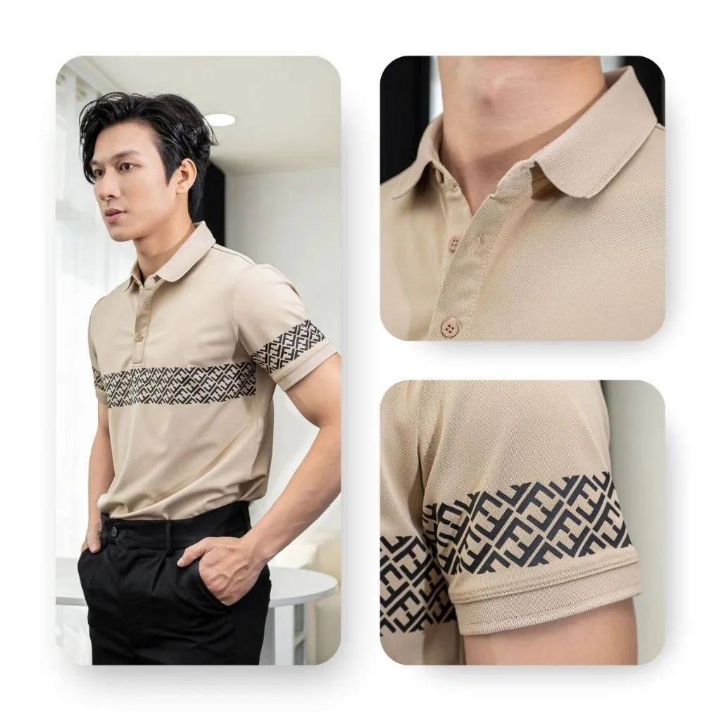 Ảnh Áo polo nam cao cấp AKUBA vải cá sấu thoáng mát, mềm mại, form slimfit | 01J0606 3
