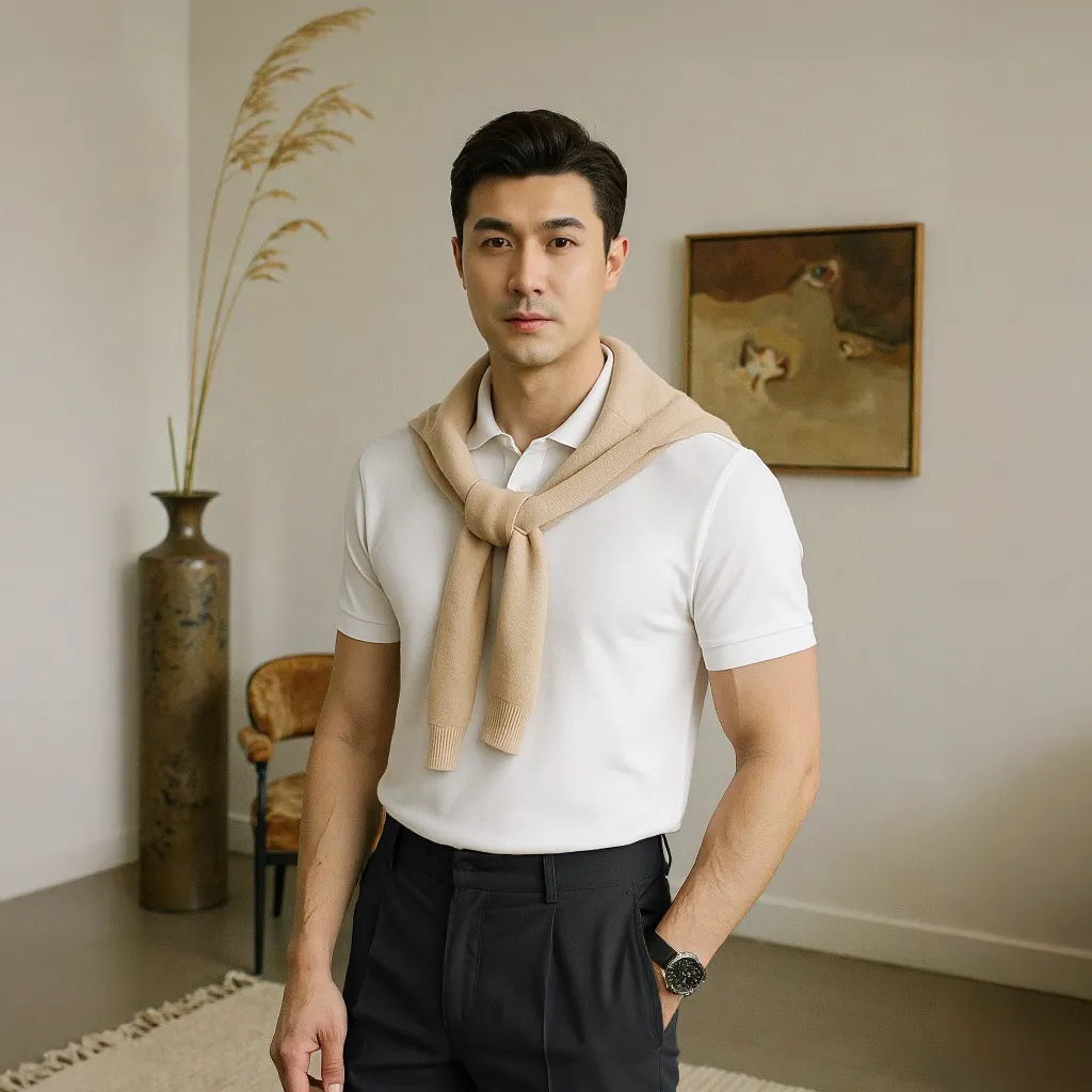 Ảnh Áo polo nam cao cấp BASIC TRƠN [Tặng Kèm Hộp Quà Xịn] Vải cá sấu FeelMax thoáng mát - SIXMEN 3