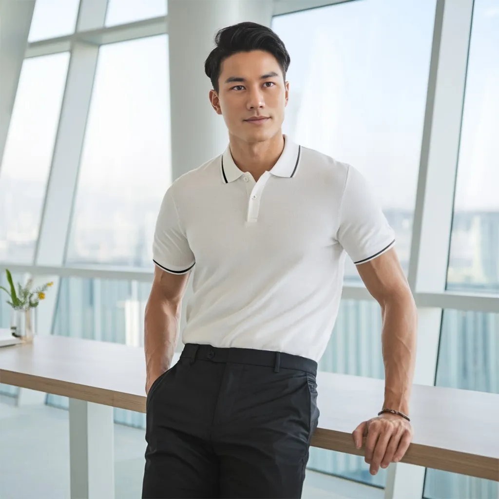 Ảnh Áo polo nam cao cấp BASIC TRƠN VIỀN [Tặng Kèm Hộp Quà Xịn] vải cá sấu FeelMax thoáng mát - SIXMEN 3
