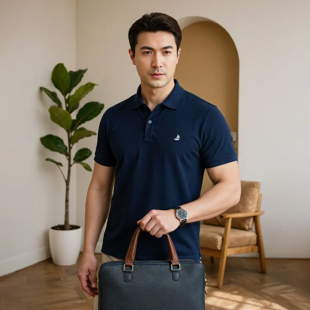 Ảnh Áo Polo nam cao cấp cổ bẻ [Tặng Hộp Gói Quà] - BASOR Polo SIXMEN - Vải cá sấu FeelMax Thoáng mát 3