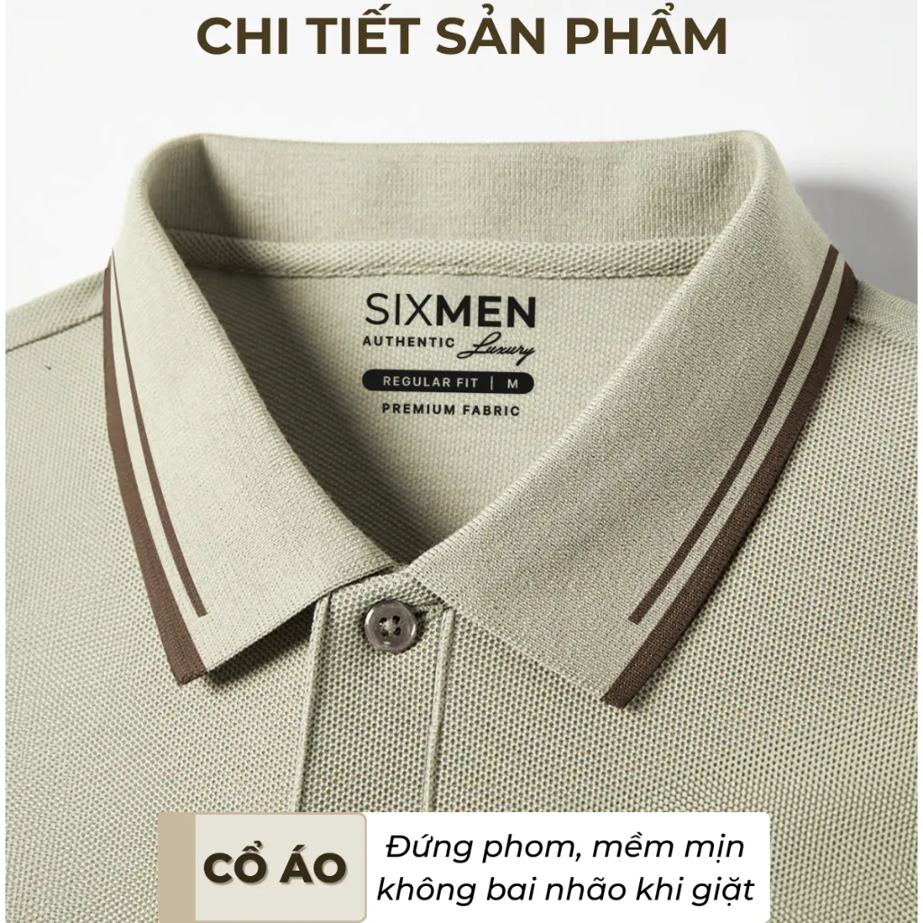 Ảnh Áo polo nam cao cấp có cổ GALIO [Tặng Kèm Hộp Quà] Vải cá sấu FeelMax thoáng mát - SIXMEN 3