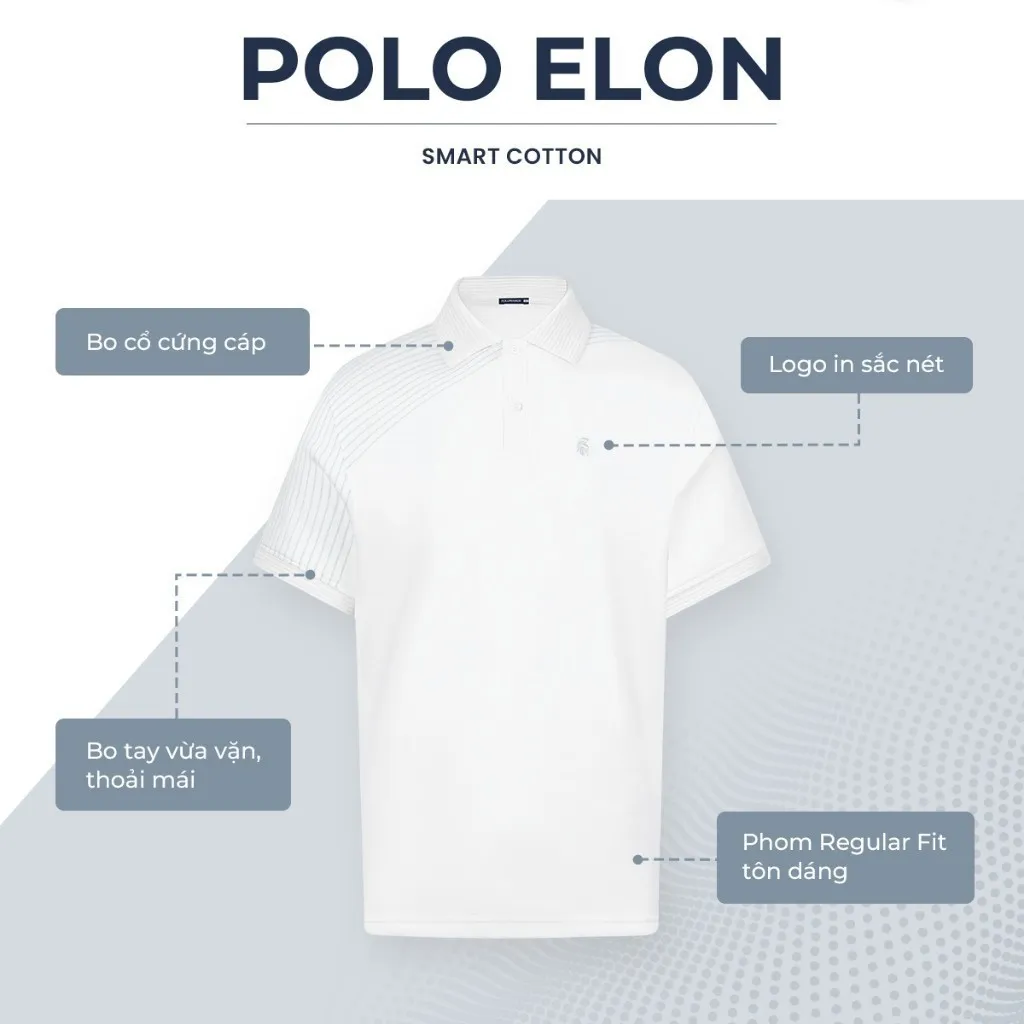 Ảnh Áo polo nam cao cấp ELON, BST SÁNH ĐÔI, vải cá sấu cotton interlock, thanh lịch, sang trọng - POLOMANOR 4