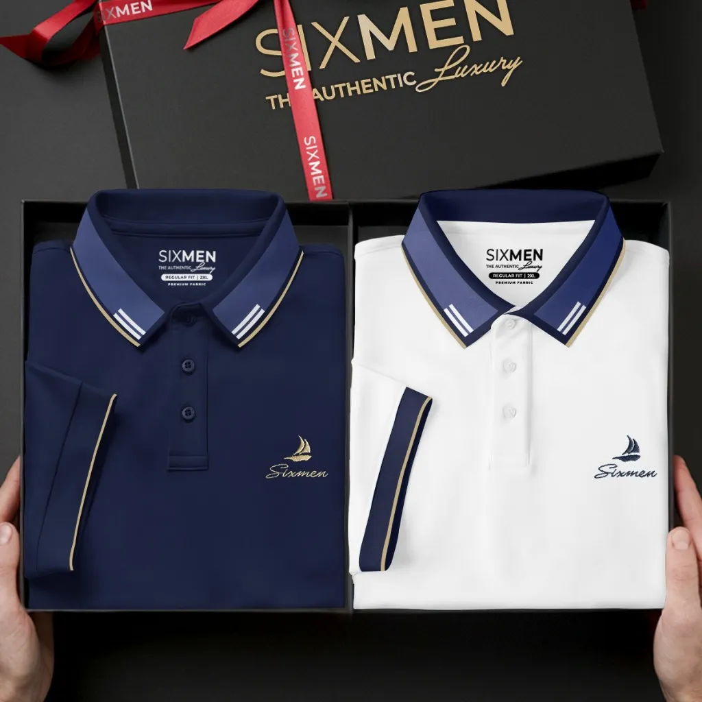 Ảnh Áo polo nam cao cấp FAVOR [Tặng Kèm Hộp Quà] Vải cá sấu FeelMax thoáng mát, sang trọng - SIXMEN 4