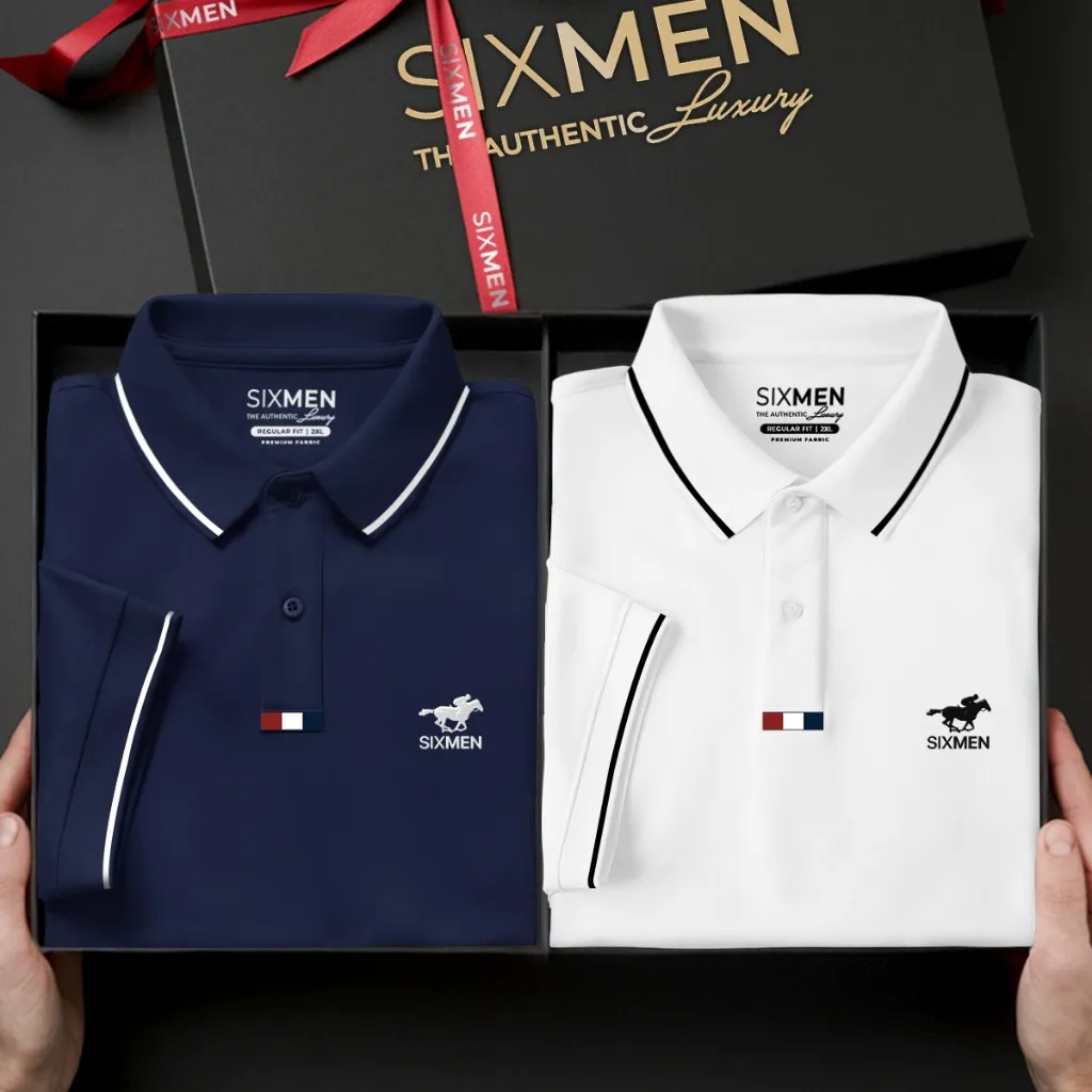Ảnh Áo polo nam cao cấp ITALY HORSE [Tặng Kèm Hộp Quà] Vải cá sấu FeelMax thoáng mát -  SIXMEN 4