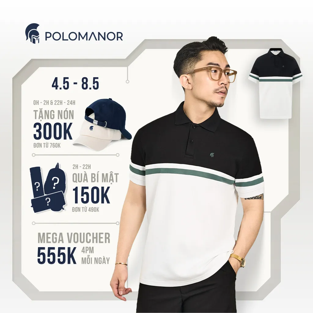 Ảnh Áo polo nam cao cấp JAX, BST TỪ NHÀ RA PHỐ, vải cá sấu cotton interlock, thanh lịch, sang trọng - POLOMANOR 1