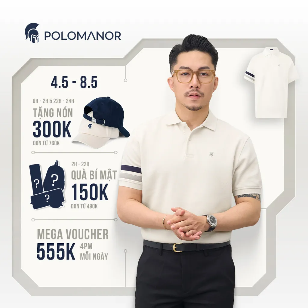 Ảnh Áo polo nam cao cấp JAY, BST SÁNH ĐÔI, vải cá sấu cotton interlock, thanh lịch, sang trọng - POLOMANOR 1