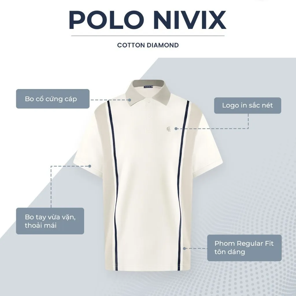 Ảnh Áo polo nam cao cấp NIVIX, BST SÁNH ĐÔI, vải cá sấu cotton interlock, thanh lịch, sang trọng - POLOMANOR 4