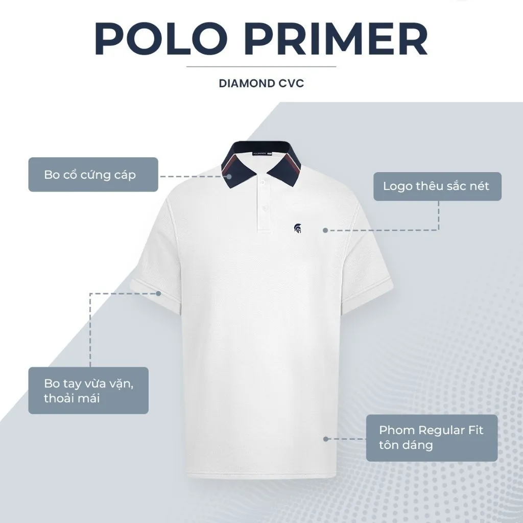 Ảnh Áo polo nam cao cấp PRIMER, BST 2025, chất liệu mới CVC Diamond, thanh lịch sang trọng - POLOMANOR 4