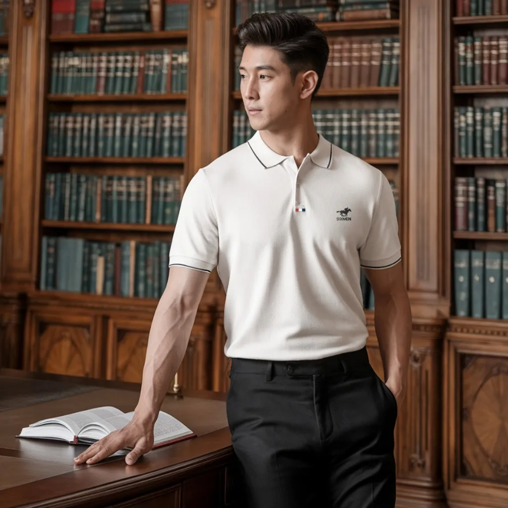 Ảnh Áo polo nam cao cấp SIXMEN [Tặng Kèm Hộp Quà] vải cá sấu FeelMax thoáng mát -  Polo ITALY HORSE 4
