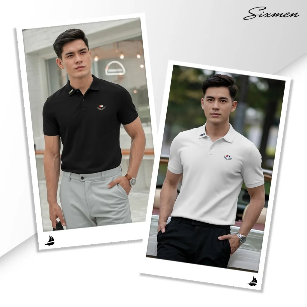 Ảnh Áo polo nam cao cấp Thêu đẹp [Tặng Kèm Hộp Quà] vải cá sấu FeelMax thoáng mát -  Victory SIXMEN 3
