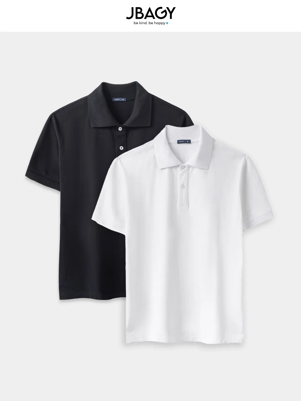 Ảnh Áo polo nam cao cấp vải Cotton JBAGY form Relax co giãn - JP0101 1