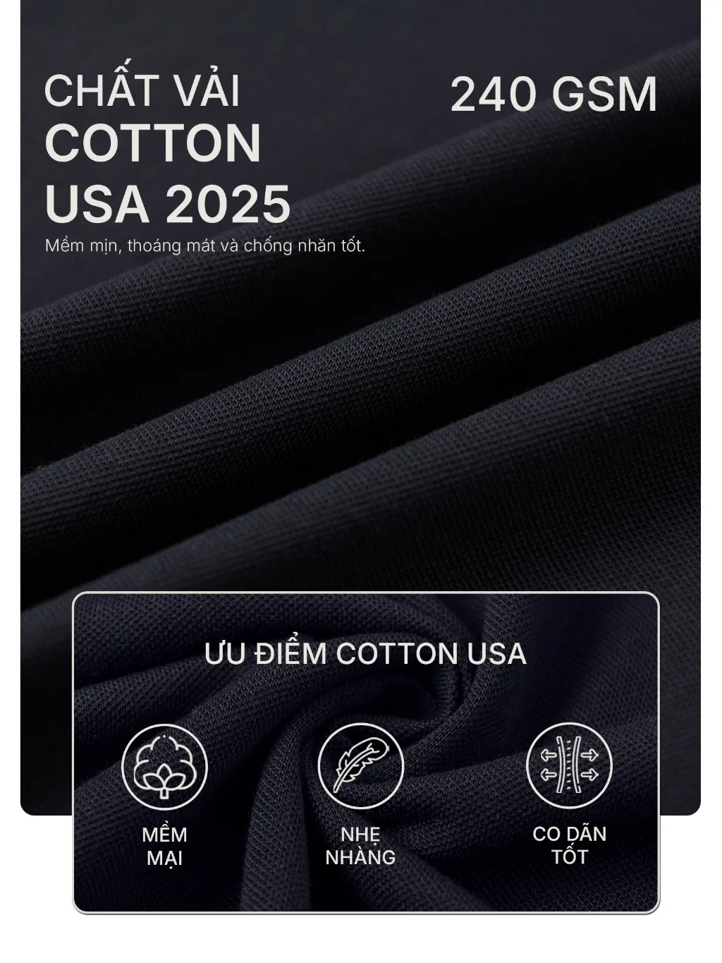 Ảnh Áo polo nam cao cấp vải Cotton JBAGY form Relax co giãn - JP0101 3