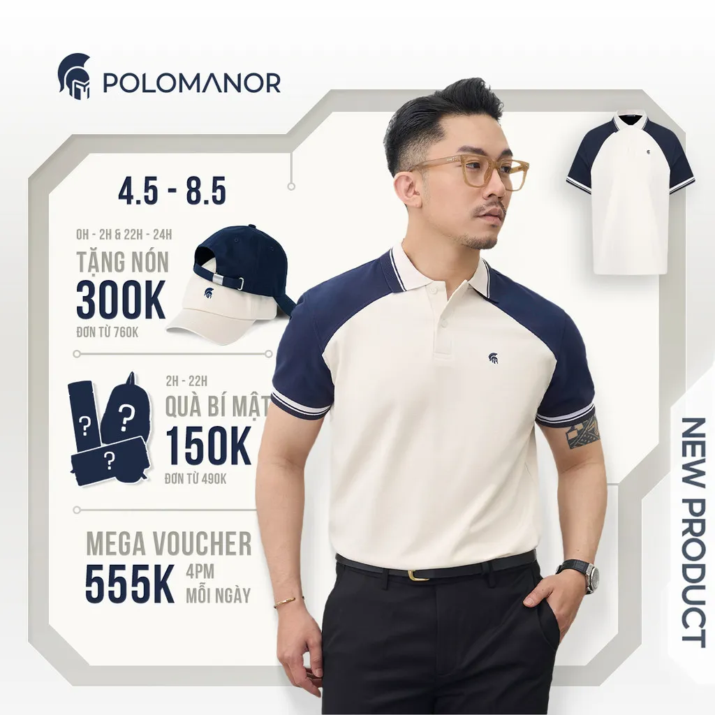 Ảnh Áo polo nam cao cấp WILL, chất liệu mới CVC Diamond, thanh lịch sang trọng - POLOMANOR 1