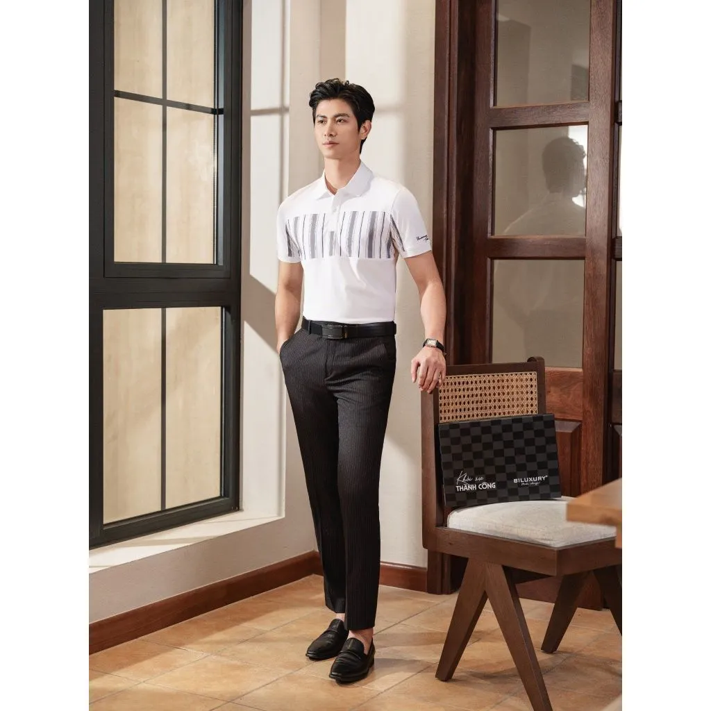 Ảnh Áo Polo Nam Chất Liệu Polyester 9APCT506TRK, Polo Thiết Kế Biluxury 3