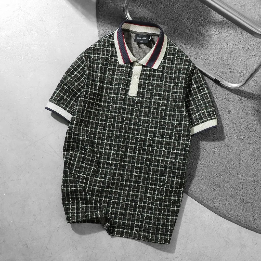 Ảnh Áo Polo Nam Christmas Vibe The Checked, Chất Vải Cotton blend Thoải Mái, PL0157, SOMEHOW 1
