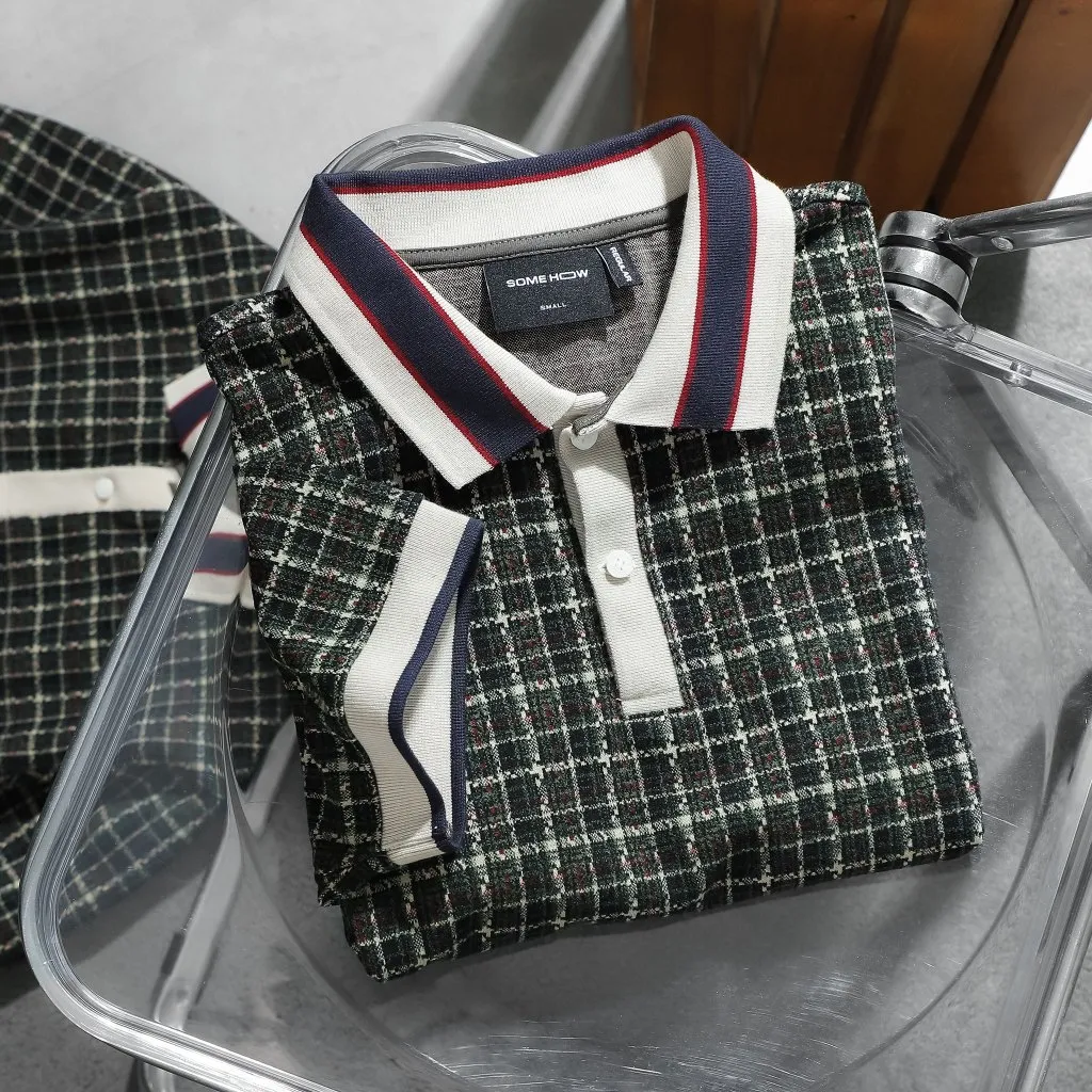 Ảnh Áo Polo Nam Christmas Vibe The Checked, Chất Vải Cotton blend Thoải Mái, PL0157, SOMEHOW 2