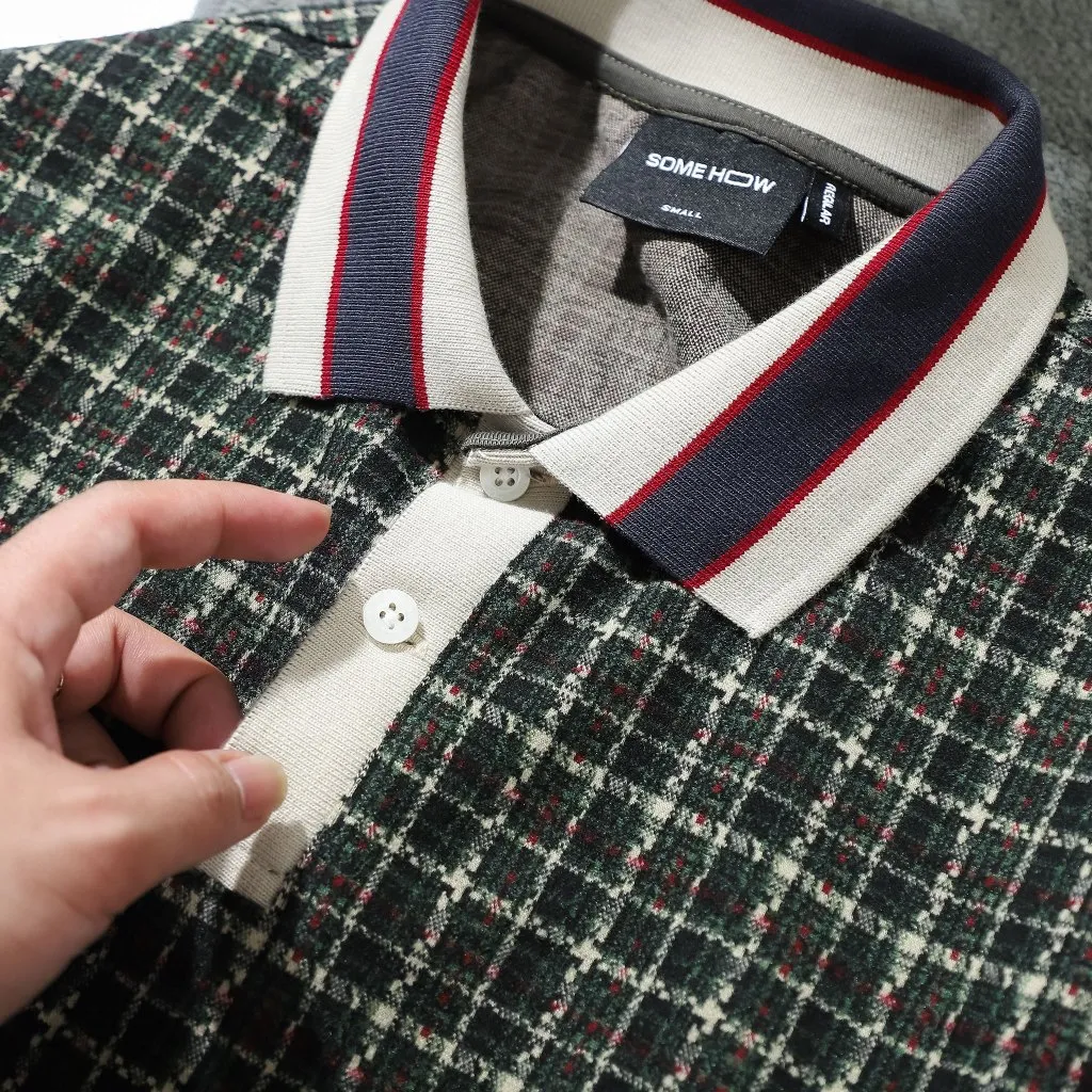 Ảnh Áo Polo Nam Christmas Vibe The Checked, Chất Vải Cotton blend Thoải Mái, PL0157, SOMEHOW 3