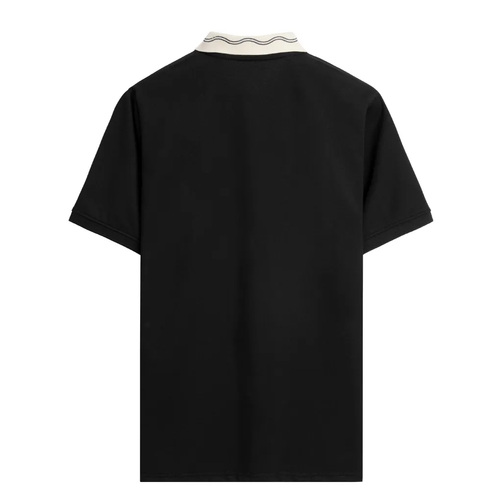 Ảnh Áo polo nam có cổ Bunny Pair,vải CVC cao cấp thoáng mát, cổ thêu hình thỏ mới lạ, sang trọng - FEAER 3