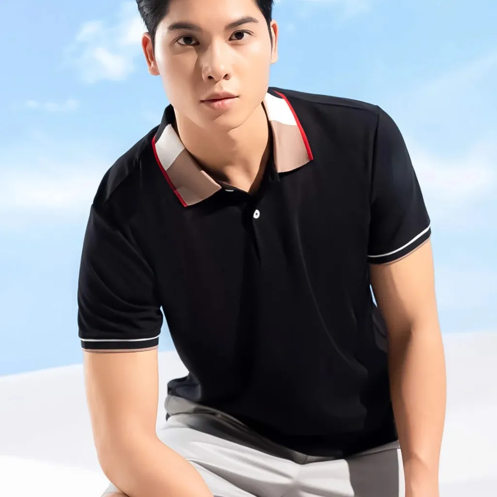 Ảnh Áo polo nam cộc tay Phan Nguyễn, chất liệu cao cấp thoáng mát, ngăn mùi, thiêt kế form xuông thoải mái, hiện đại APC.208 3