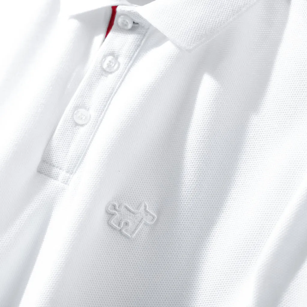 Ảnh Áo Polo Nam Collage Piece White, Chất Vải Cá Sấu CVC Thoải Mái, PL0154, SOMEHOW 1