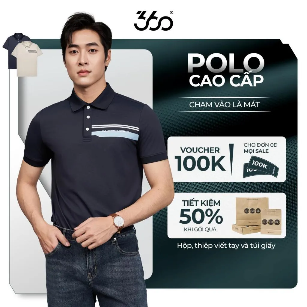 Ảnh Áo polo nam COOL TOUCH 360 Boutique áo polo cao cấp, co dãn, thoáng mát - POHTK603 1