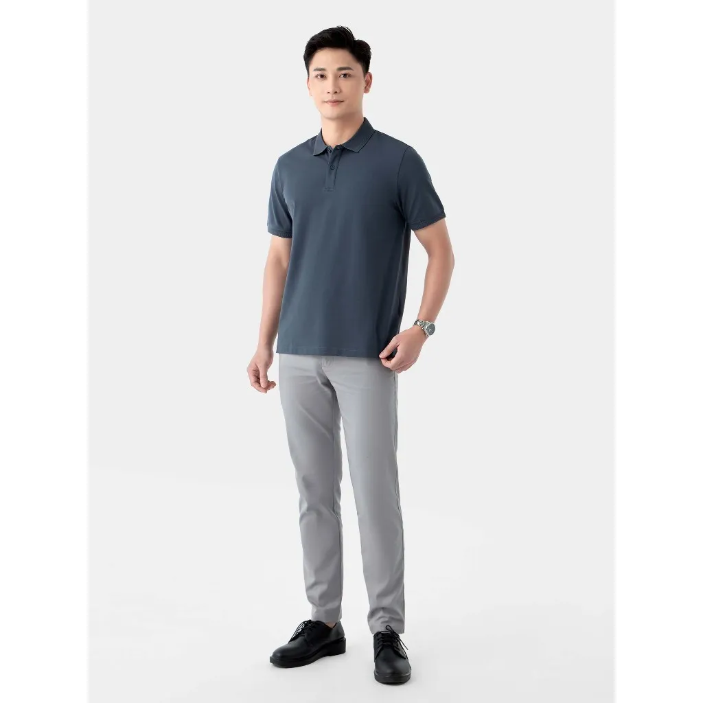 Ảnh Áo Polo Nam Cotton 5S FASHION, Phom Regular Trơn Basic, Màu Sắc Dễ Phối (APC24008) 3