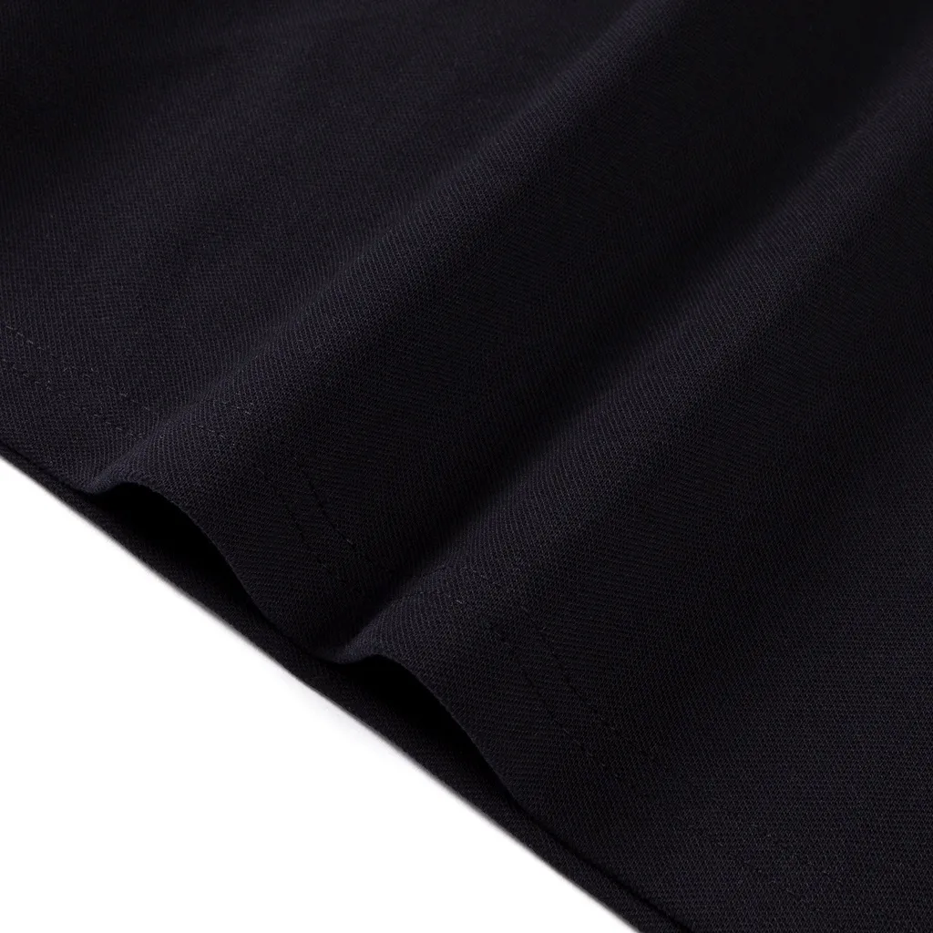 Ảnh Áo Polo nam DYSAN LEEVUS đen phối xám, thêu logo, vải CVC cá sấu, form regular APL264 4