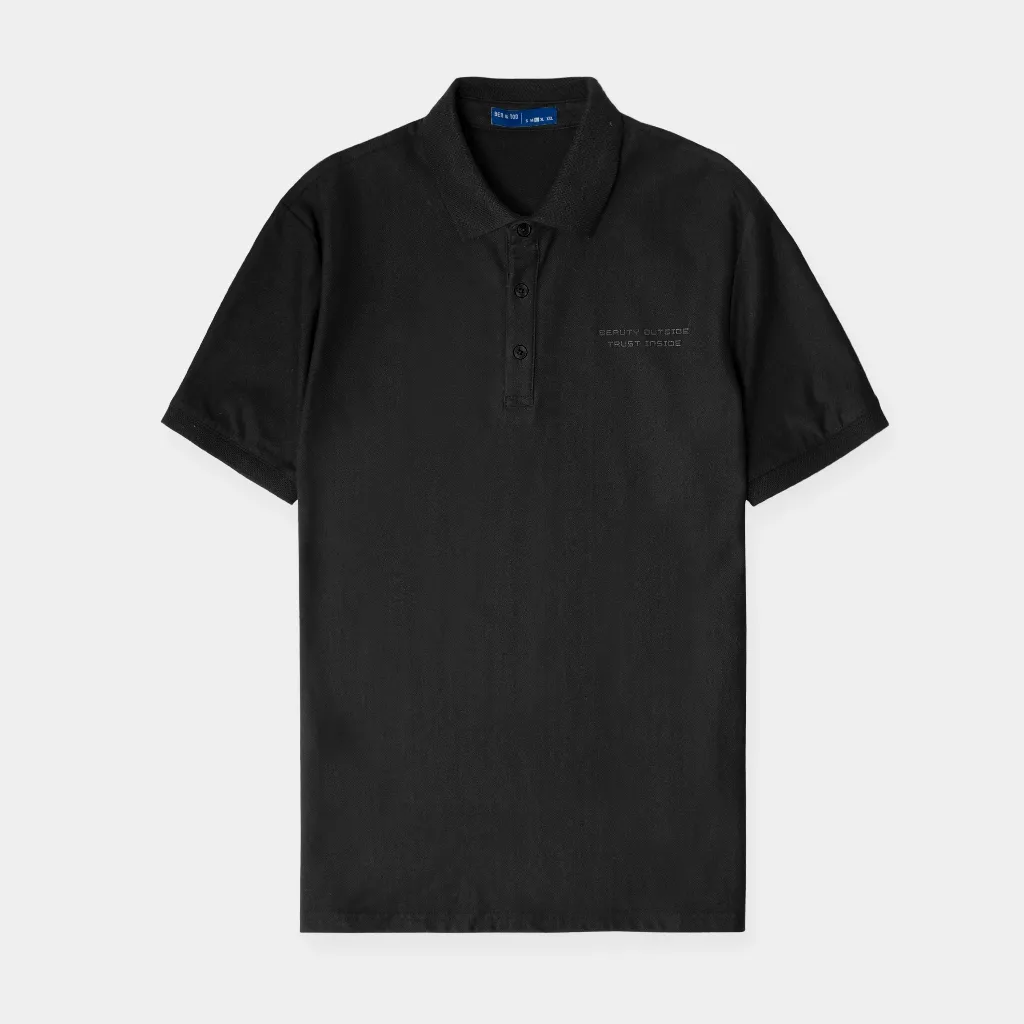 Ảnh Áo polo nam form REGULAR BEN & TOD 22157 vải thun cotton nam tính chỉnh chu sang trọng thanh lịch 3