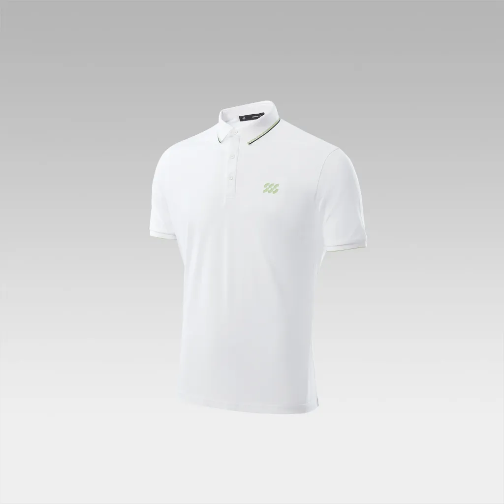 Ảnh Áo POLO nam HLA Sportsday basic logo viền cổ thể thao thoáng khí và thoải mái vận động 1